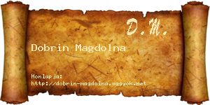 Dobrin Magdolna névjegykártya